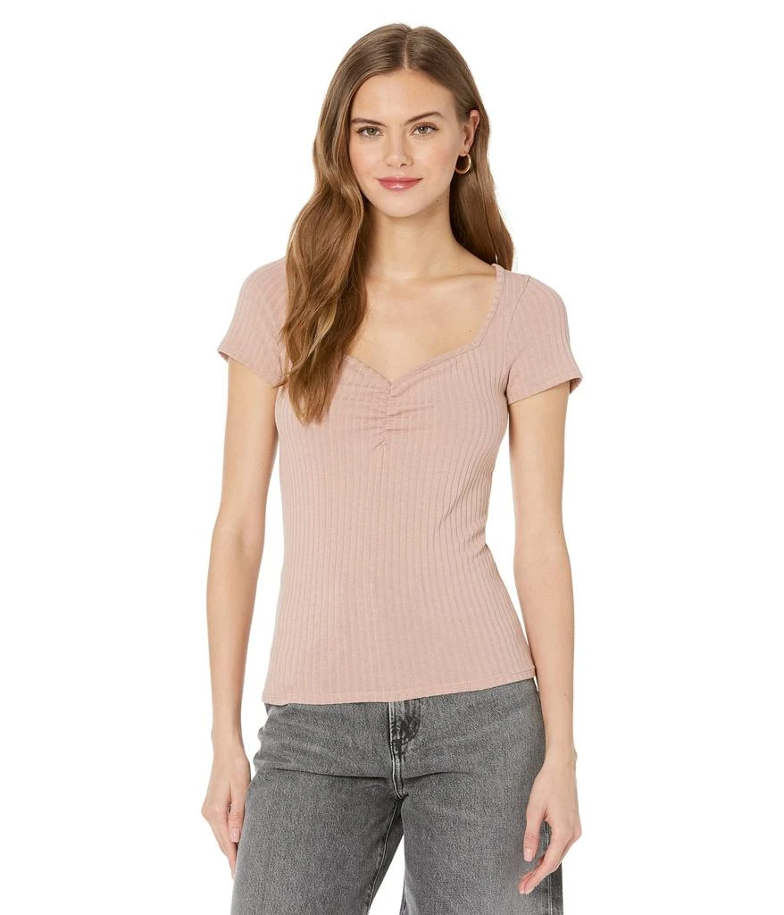 商品Madewell|Ribbed Sweetheart Tee,价格¥265,第1张图片