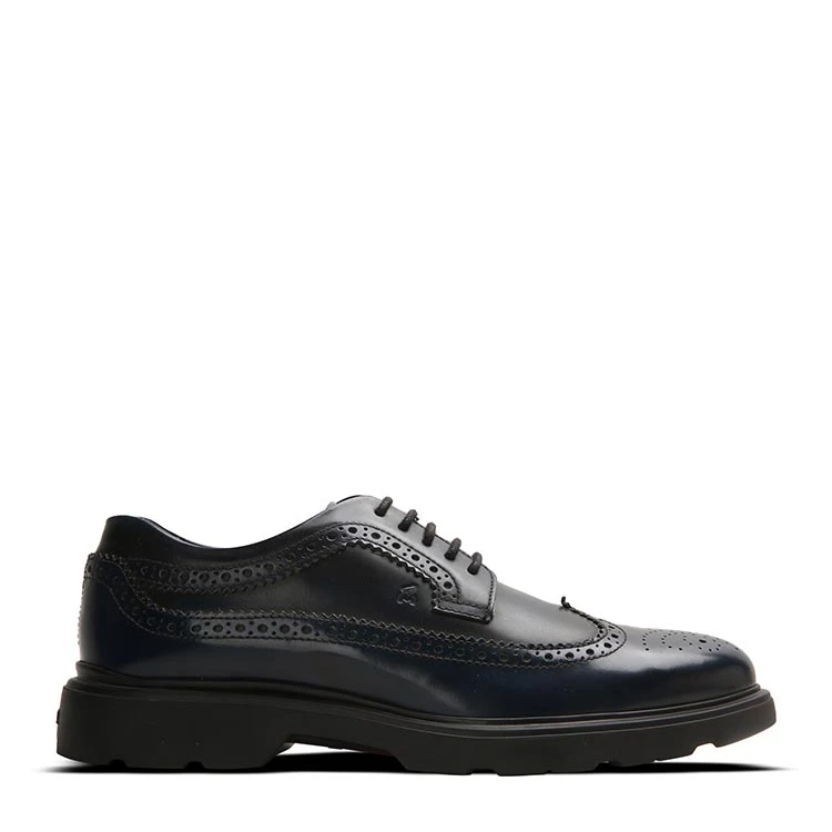 商品[国内直发] hogan|HOGAN 黑色男士系带正装鞋 HXM3930W362-6Q6-U807,价格¥1997,第1张图片