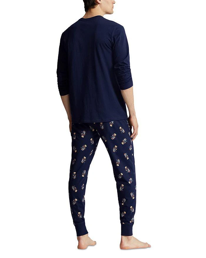 商品Ralph Lauren|2 Pc. Cotton Jersey Polo Bear Long Sleeve Tee & Joggers Sleep Set ,价格¥585,第2张图片详细描述