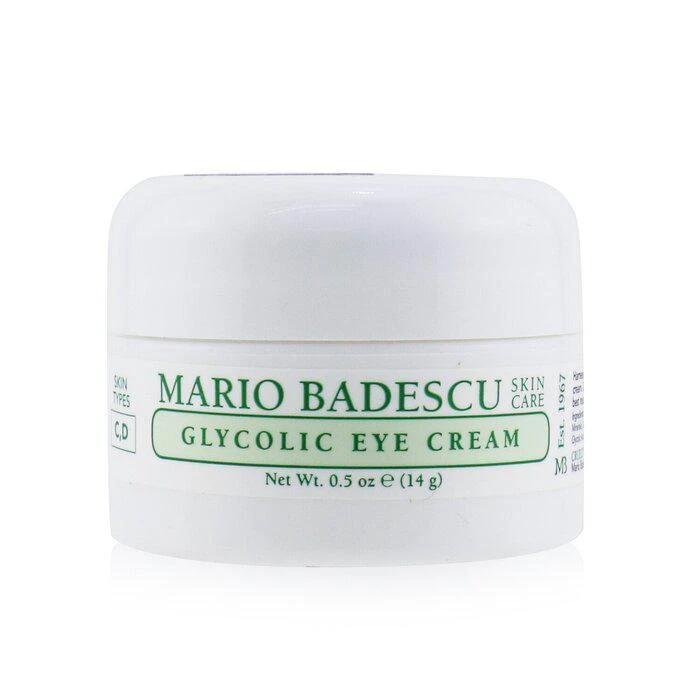 商品Mario Badescu|Mario Badescu 甘醇酸眼霜(混合性/干性肤质适用)Glycolic Eye Cream 14ml/0.5oz,价格¥156,第1张图片