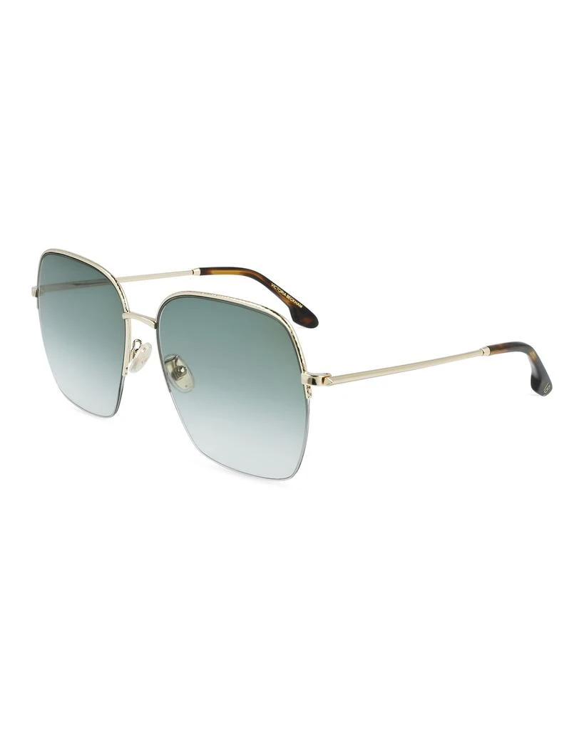 商品Victoria Beckham|Hammered Oversized Square Metal Sunglasses,价格¥3259,第1张图片