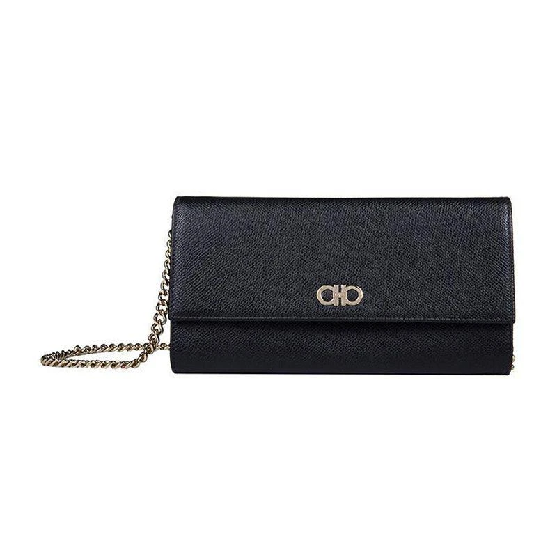商品Salvatore Ferragamo|香港直邮ferragamo菲拉格慕女士黑色斜挎包22D1480683243潮流时尚,价格¥6974,第1张图片