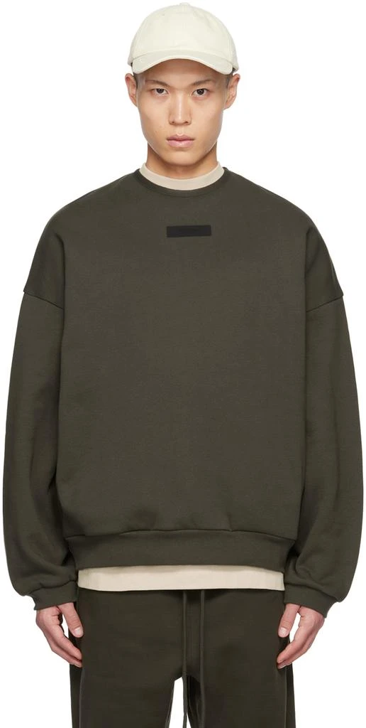 商品Essentials|Gray Crewneck Sweatshirt,价格¥664,第1张图片