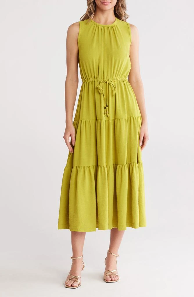 商品Calvin Klein|Sleeveless Tiered A-Line Midi Dress,价格¥410,第1张图片