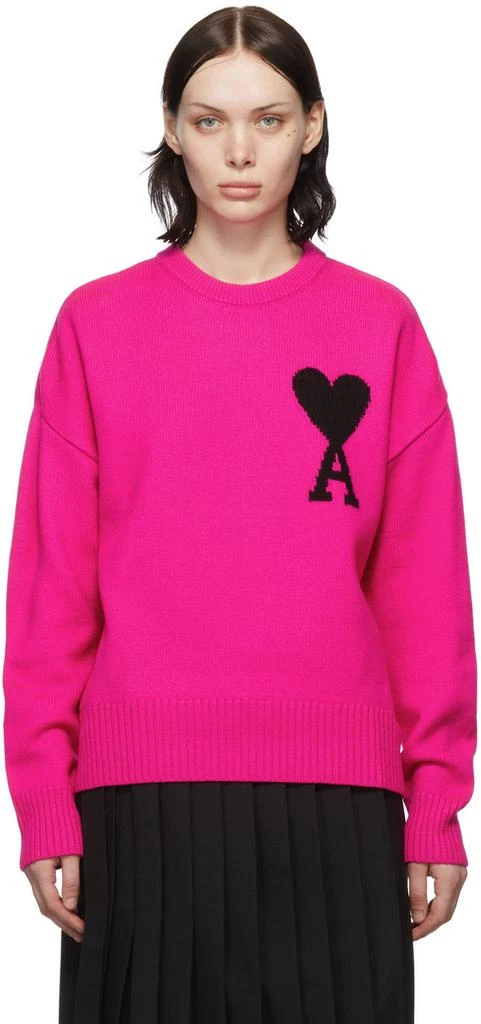 商品AMI|Pink Ami De Cœur Sweater,价格¥2788,第1张图片