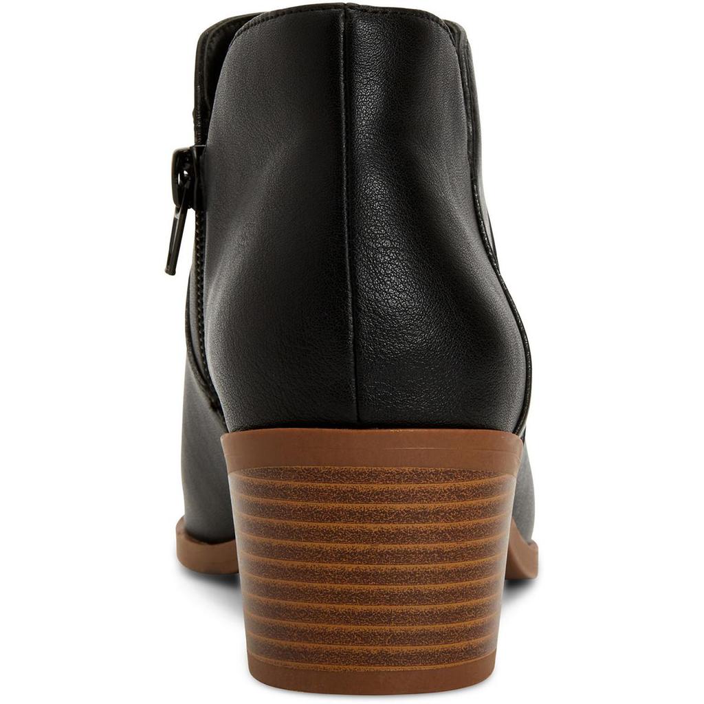 Style & Co. Womens Vidyaa Faux Leather Block Heel Ankle Boots商品第6张图片规格展示