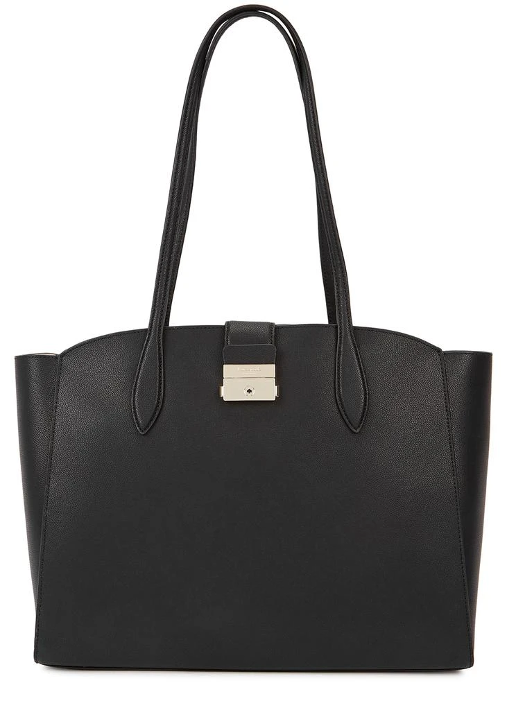 商品Kate Spade|Voyage small black leather tote,价格¥1993,第1张图片