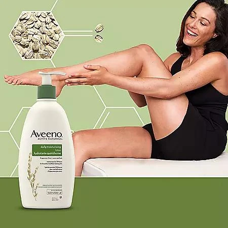 商品Aveeno|Daily Moisturizing 身体护肤乳 (18 fl. oz.2支 + 2.5 oz.管装),价格¥111,第5张图片详细描述
