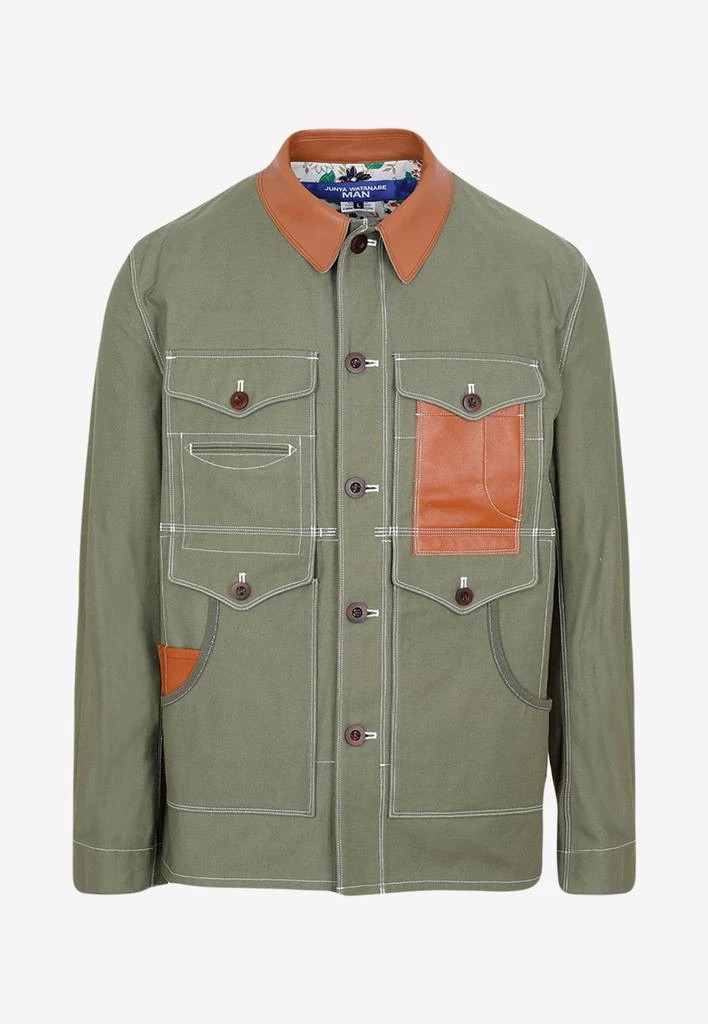 商品Junya Watanabe|Floral Jacquard Paneled Jacket,价格¥5942,第1张图片