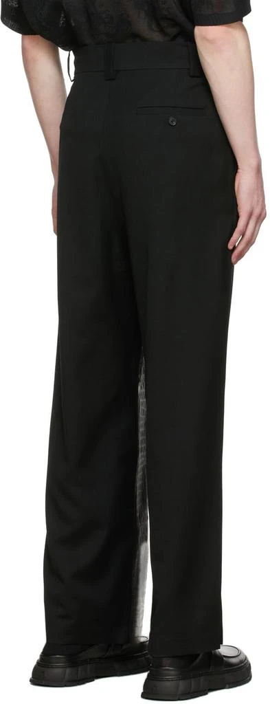 商品Feng Chen Wang|Black Half Leather Trousers,价格¥1473,第3张图片详细描述