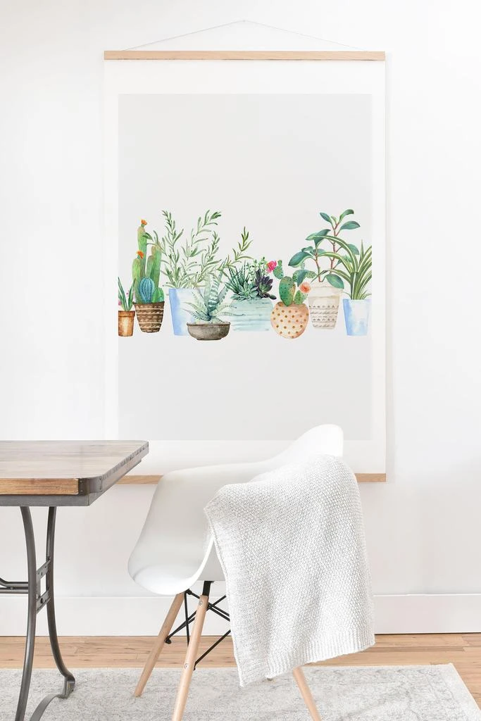 商品DENY Designs|Nadja Plants I Art Print with Oak Hanger,价格¥368,第1张图片