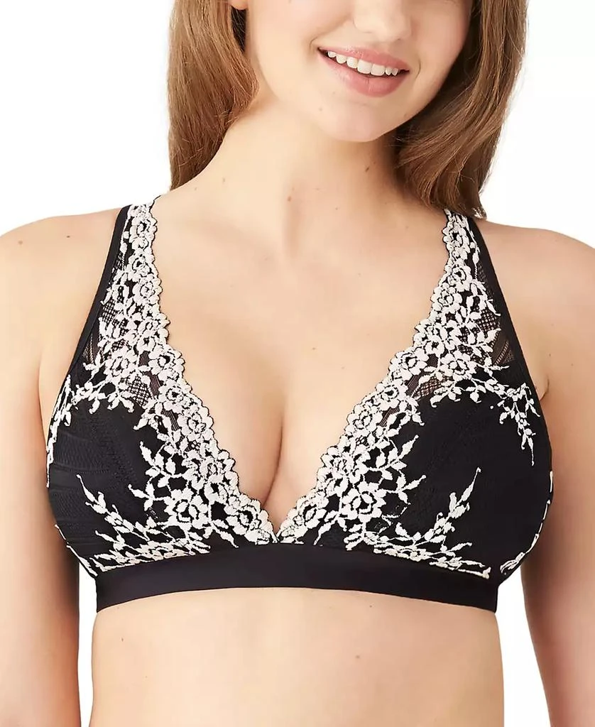 商品Wacoal|Embrace Lace Soft Cup Wireless Bra Lingerie 852191,价格¥324,第2张图片详细描述