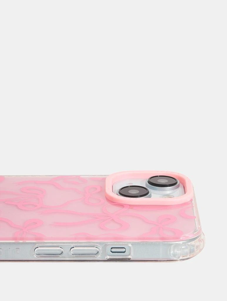 商品Skinnydip London|Pink Tinted Bow Shock iPhone Case,价格¥52,第3张图片详细描述