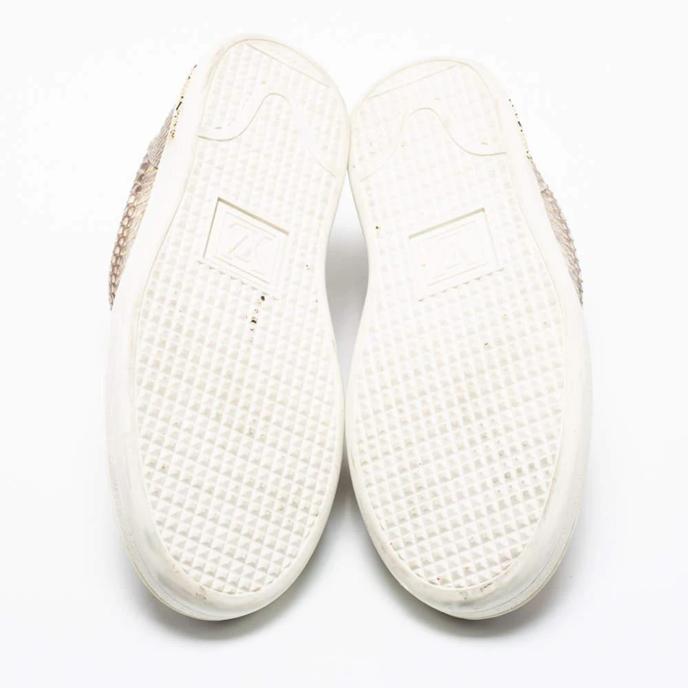 Louis Vuitton Two-Tone Python Leather Frontrow Low-Top Sneakers Size 37.5 商品