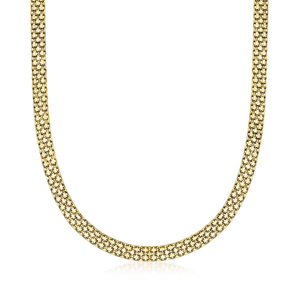 商品Ross-Simons|Ross-Simons 18kt Gold Over Sterling Bismark-Link Jewelry Set: Necklace and Bolo Bracelet,价格¥783,第4张图片详细描述