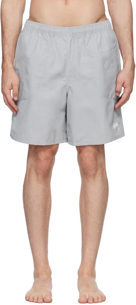 商品STUSSY|Gray Stock Swim Shorts,价格¥560,第1张图片