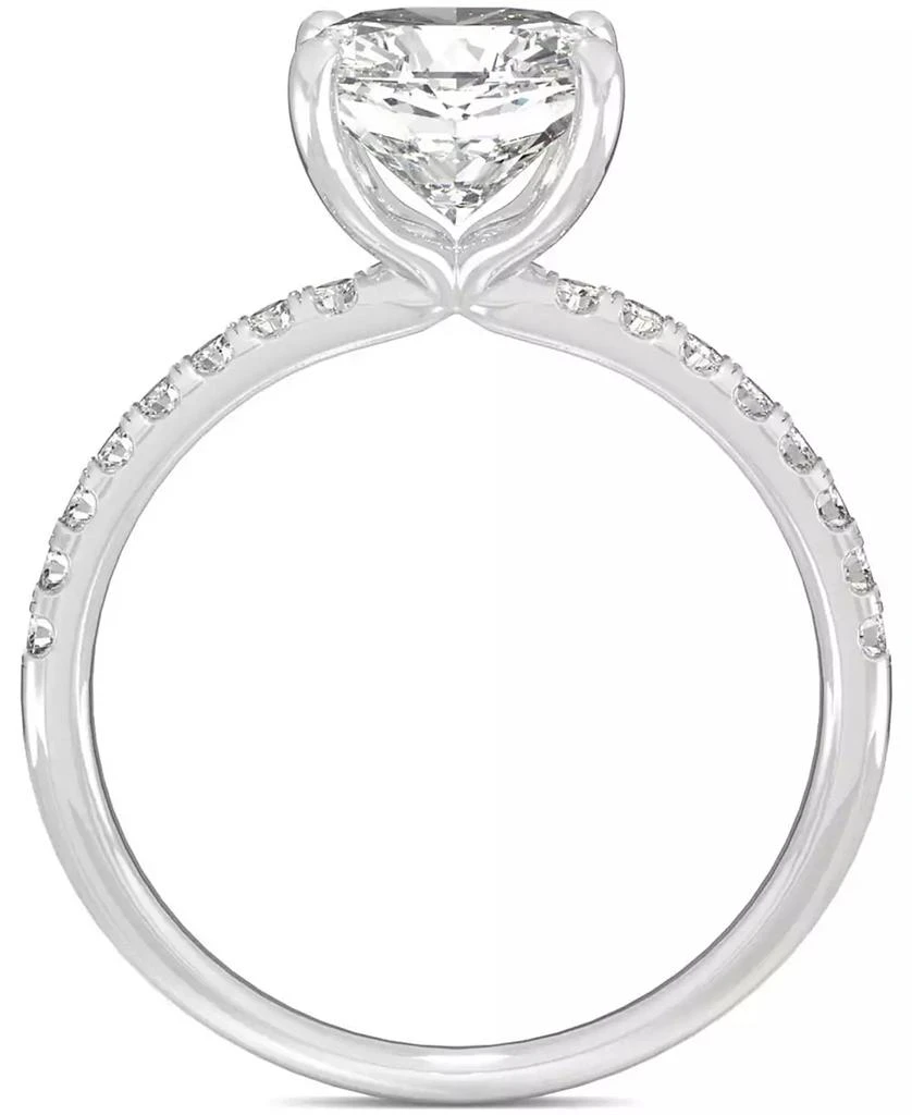 商品Charles & Colvard|Moissanite Engagement Ring (2-5/8 ct. t.w. DEW) in 14k White Gold,价格¥10170,第4张图片详细描述