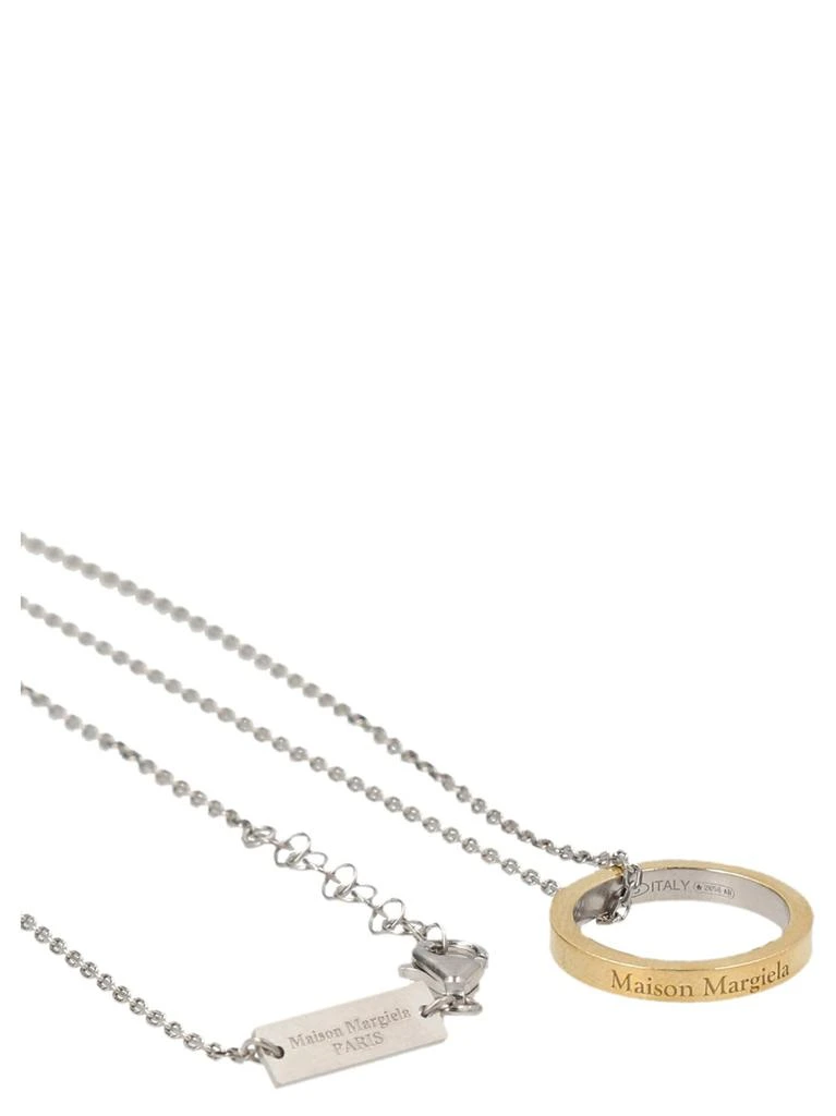 商品MAISON MARGIELA|Maison Margiela Ring-Pendant Detailed Necklace,价格¥2621,第3张图片详细描述