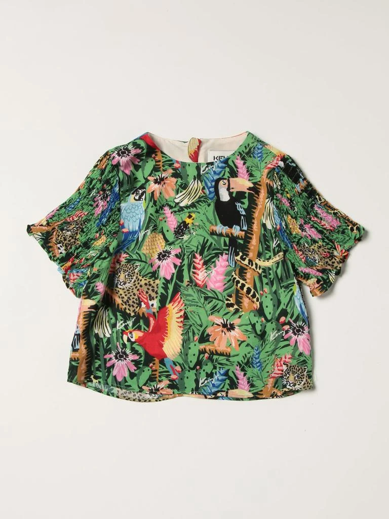 商品Kenzo|Kenzo Junior shirt with tropical print,价格¥631,第1张图片