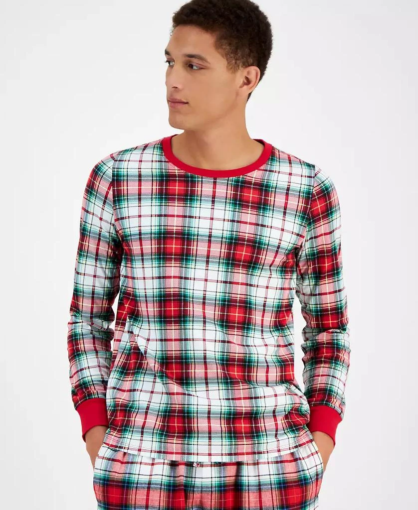 商品Holiday Lane|Men's Winterton Plaid Cotton Matching Family Pajamas Set, Created for Macy's,价格¥150,第2张图片详细描述