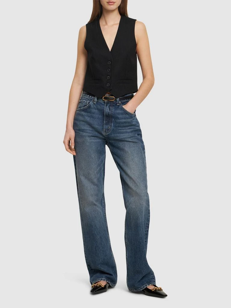 商品Nili Lotan|Mitchell Flared Cotton Denim Jeans,价格¥5097,第1张图片