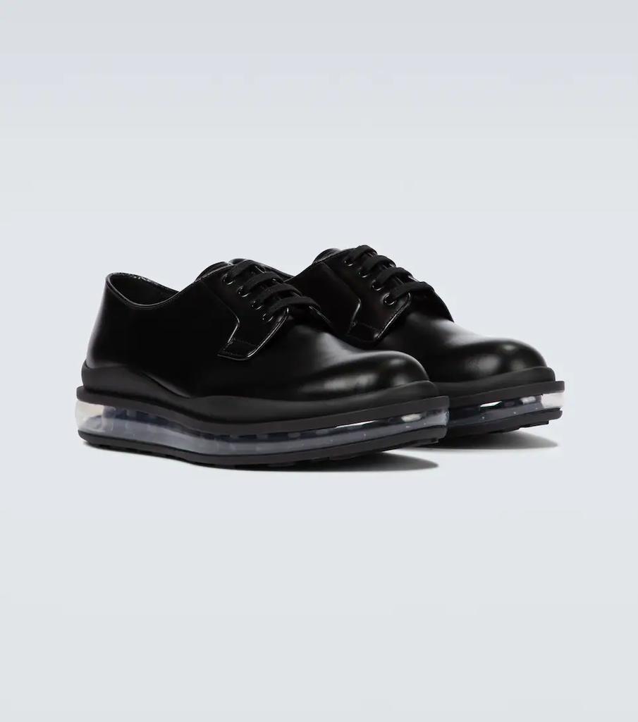 商品Prada|Brushed leather Derby shoes,价格¥5915,第7张图片详细描述