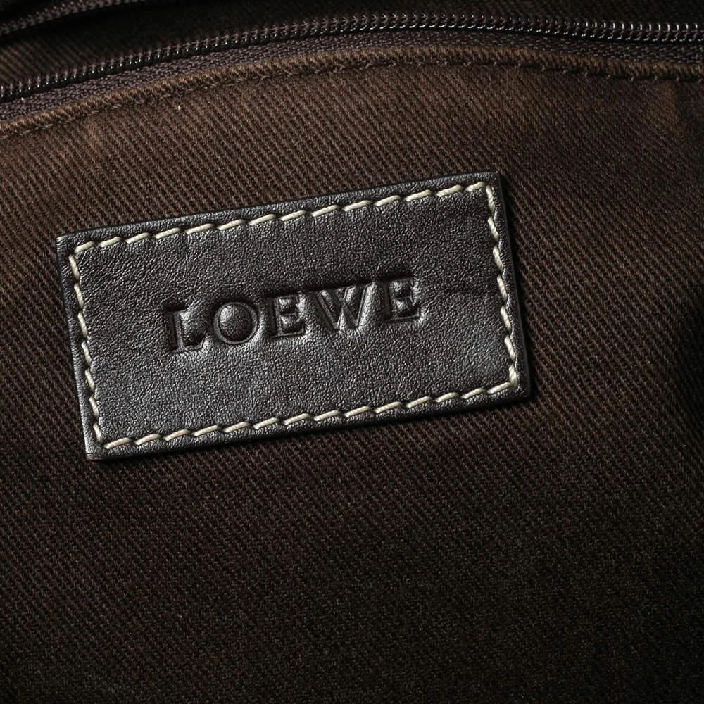 Loewe Pink/Brown Monogram Nylon and Leather Satchel 商品