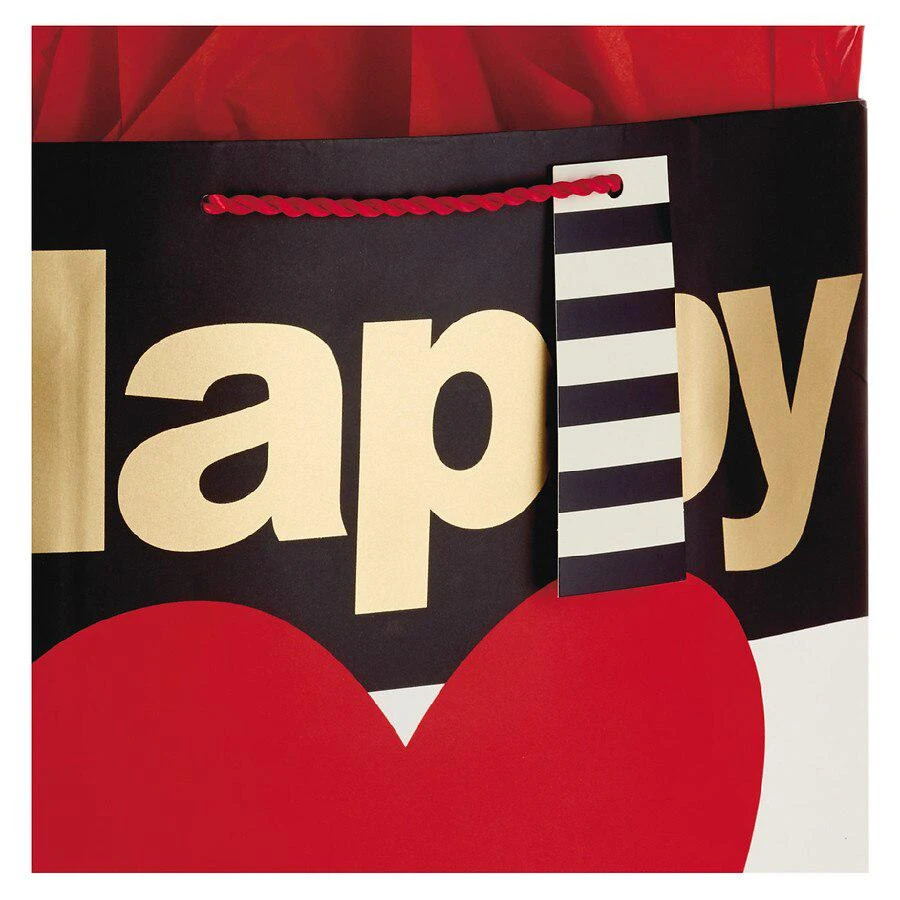 商品Hallmark|Valentine's Day Gift Bag with Tissue Paper (Happy Heart Day),价格¥26,第5张图片详细描述