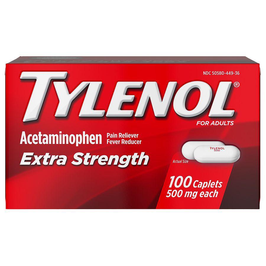 商品TYLENOL|Extra Strength Caplets with 500 mg Acetaminophen,价格¥76,第1张图片