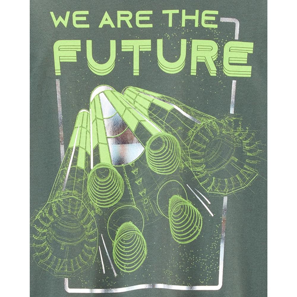 Little Boys We Are The Future Jersey Graphic T-shirt商品第2张图片规格展示
