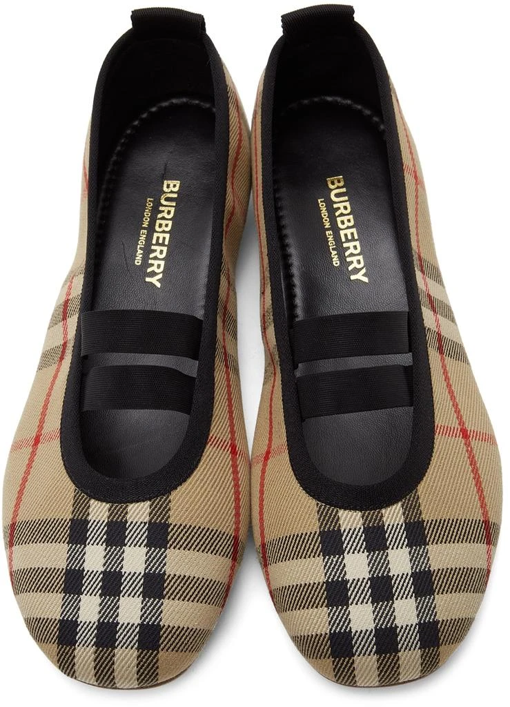 商品Burberry|驼色 Vintage Check 芭蕾鞋,价格¥6243,第5张图片详细描述