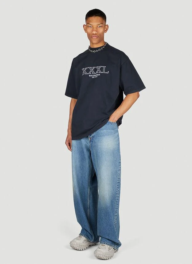 商品Balenciaga|Large Fit T-Shirt in Black,价格¥5609,第2张图片详细描述
