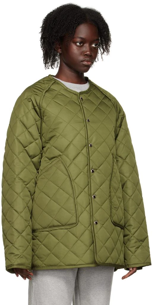 商品TRUNK PROJECT|SSENSE Exclusive Khaki Quilted Jacket,价格¥721,第2张图片详细描述