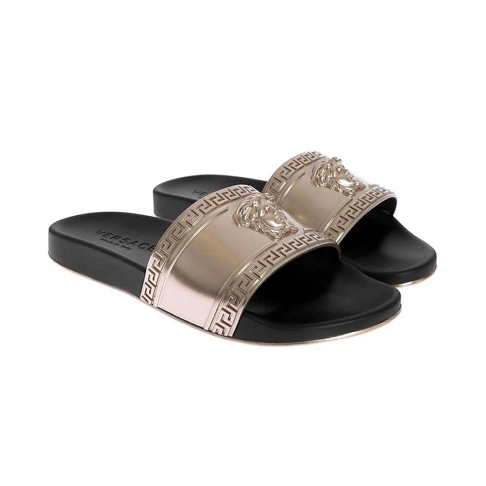 VERSACE 男士金色橡胶海拖鞋 DSU5883-DG0LG-D914 商品