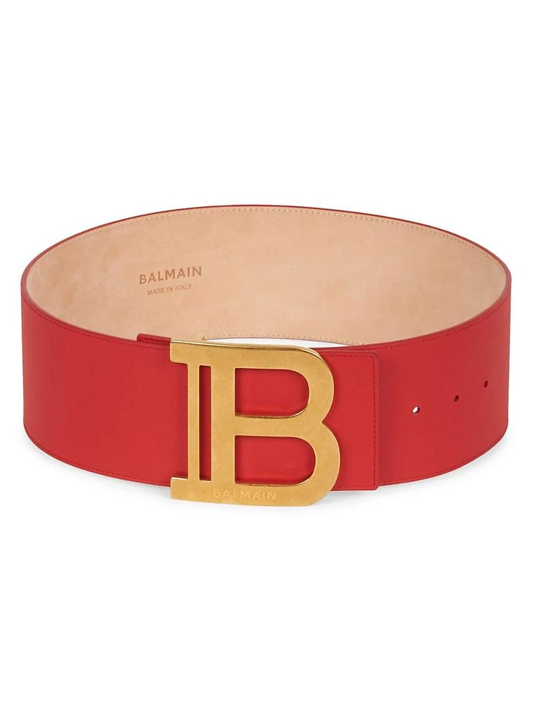 商品Balmain|B-Buckle Leather Belt,价格¥2688,第1张图片