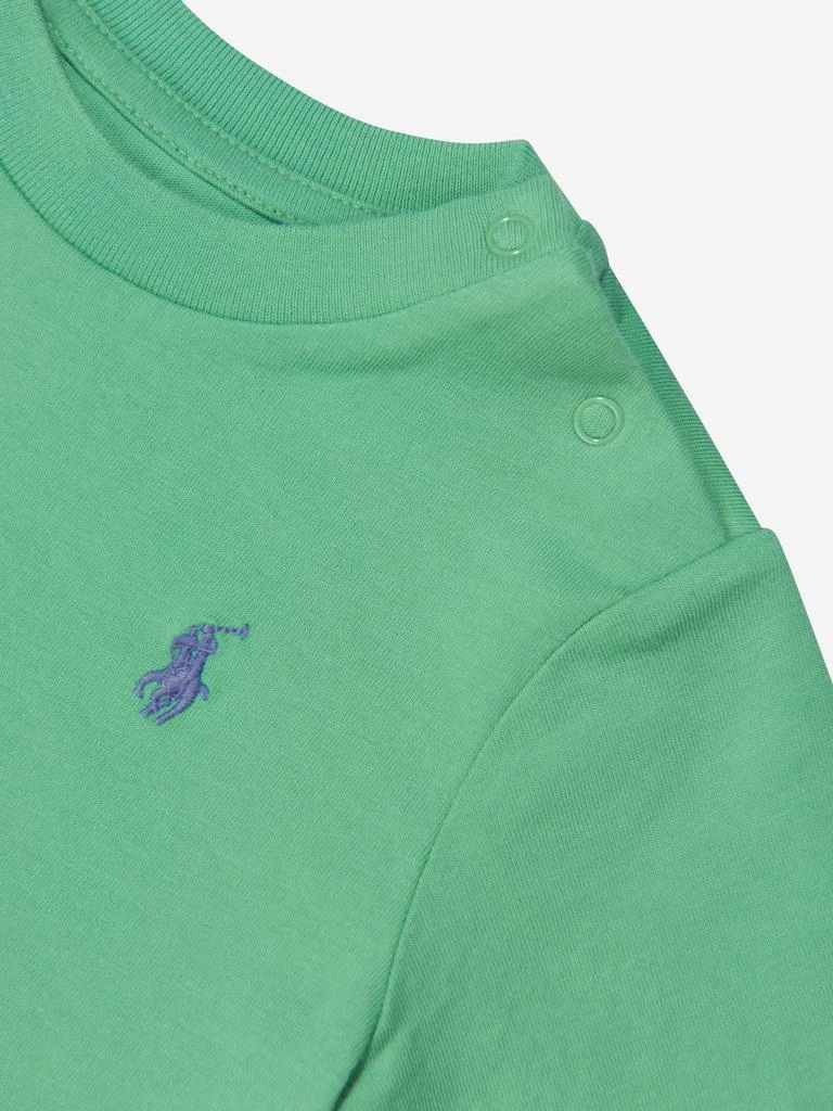 商品Ralph Lauren|Baby Boys Logo T-Shirt in Green,价格¥356,第3张图片详细描述