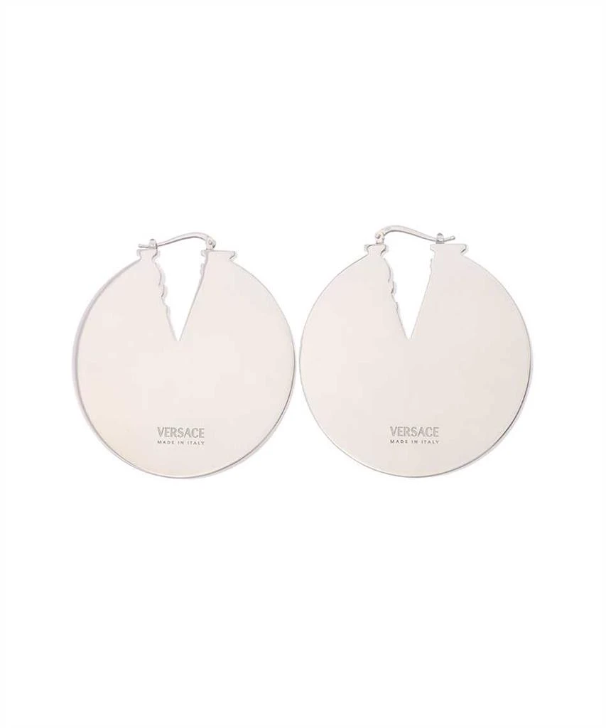 商品Versace|Versace crystal virtus hoop earrings,价格¥6723,第2张图片详细描述