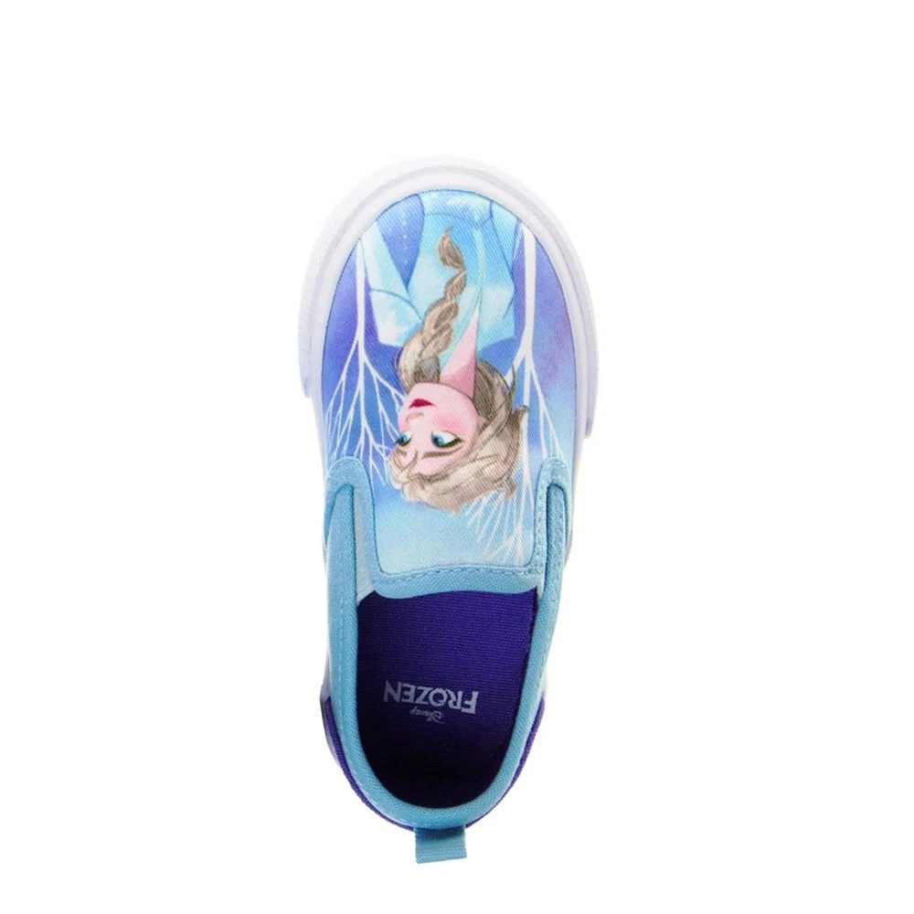 商品Disney|Little Girls Frozen Slip On Canvas Sneakers,价格¥258,第4张图片详细描述