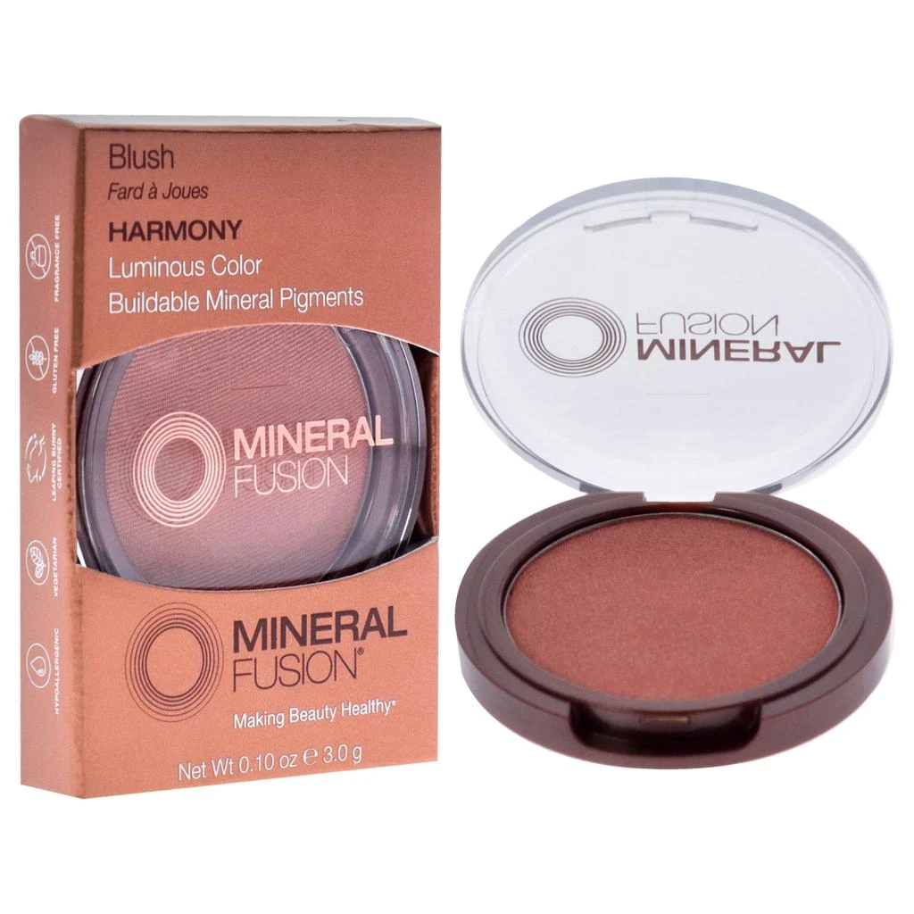商品Mineral Fusion|Blush - Harmony by Mineral Fusion for Unisex - 0.10 oz Blush,价格¥192,第2张图片详细描述