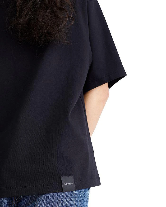 商品Calvin Klein|Standards Compact Cotton Solid Tee,价格¥435,第4张图片详细描述