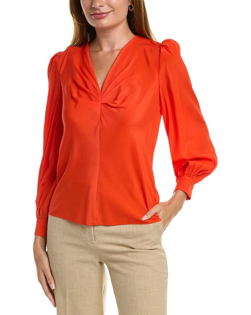 商品Diane von Furstenberg|Diane von Furstenberg Franklin Silk-Blend Top,价格¥636,第2张图片详细描述