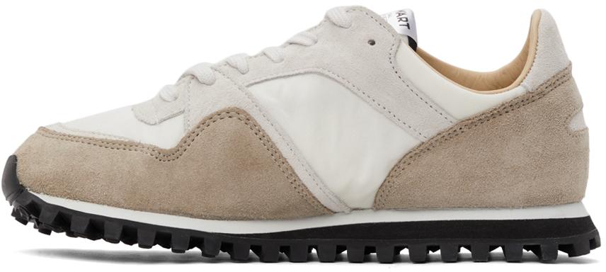 White & Beige Marathon Trail Low (WB) Sneakers商品第3张图片规格展示