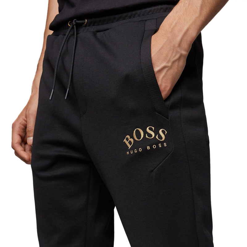 Hugo Boss 雨果博斯 黑色棉男士运动裤 Hadim-Win-50418952-006商品第2张图片规格展示