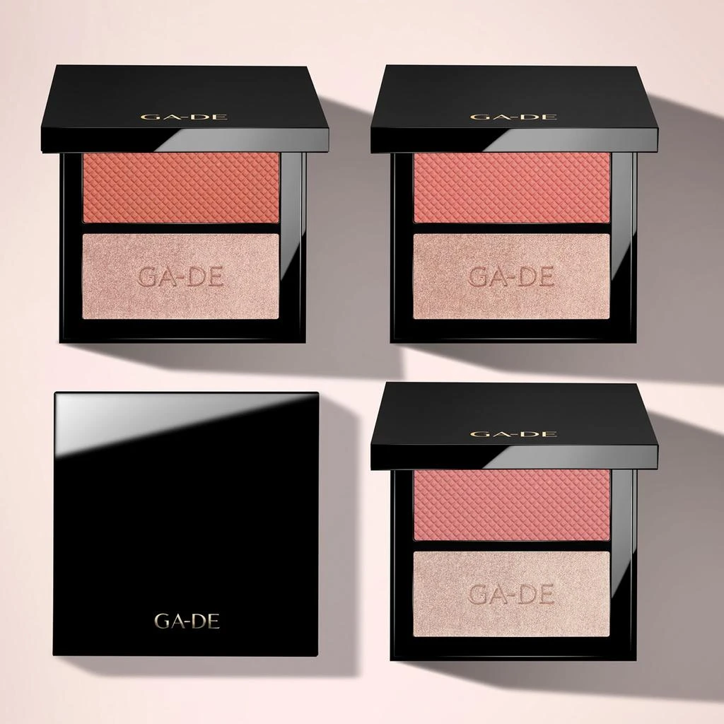 商品GA-DE|Velveteen Blush and Shimmer Duet - 48 Peach and Glow by  for Women - 0.26 oz Blush,价格¥242,第3张图片详细描述