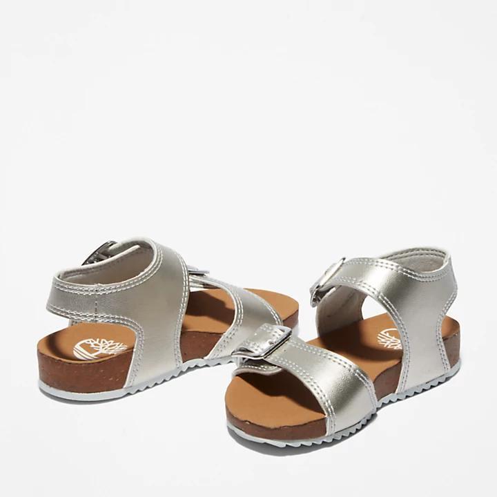 商品Timberland|Castle Island Sandal for Toddler in Silver,价格¥184,第7张图片详细描述