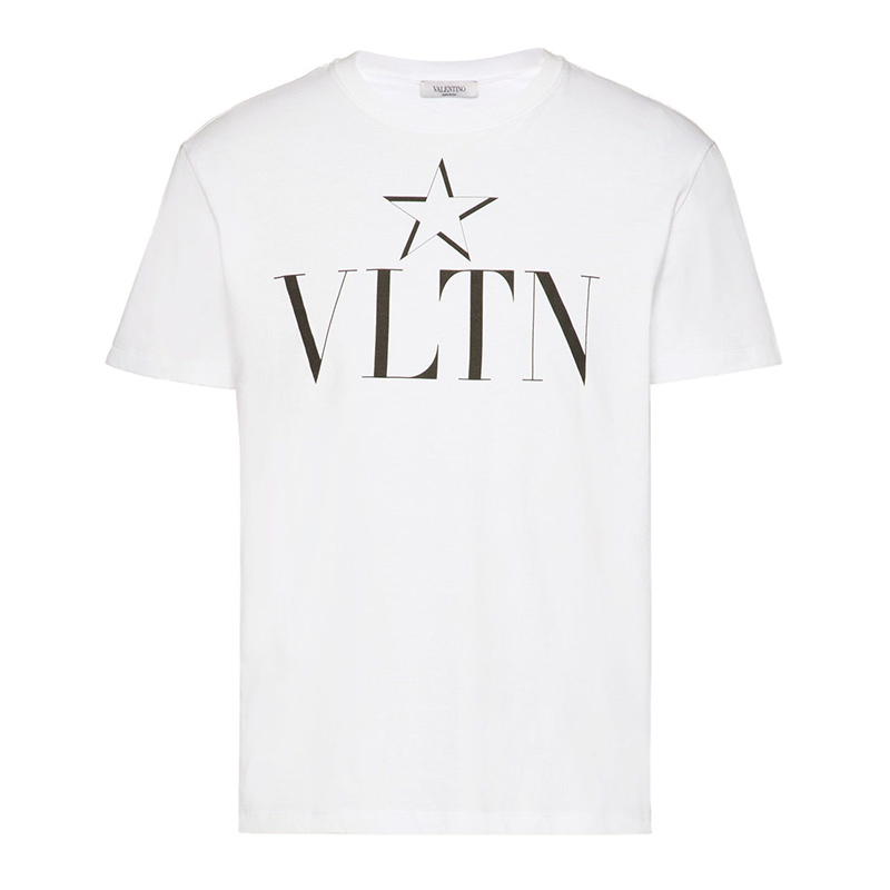 Valentino 华伦天奴 男士白色短袖T恤 TV3MG05P-638-A01商品第1张图片规格展示