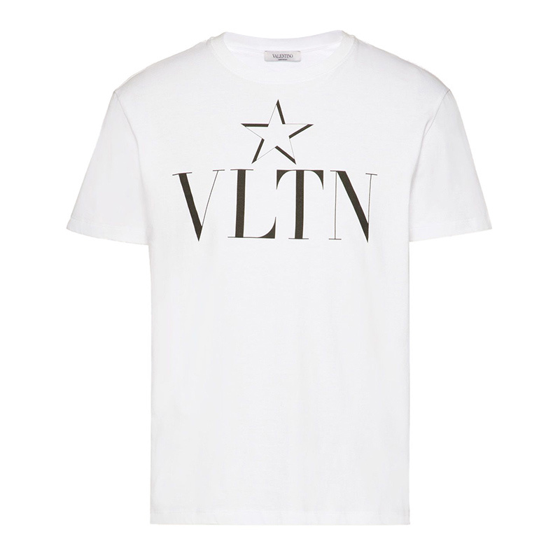 商品Valentino|Valentino 华伦天奴 男士白色短袖T恤 TV3MG05P-638-A01,价格¥2143,第1张图片