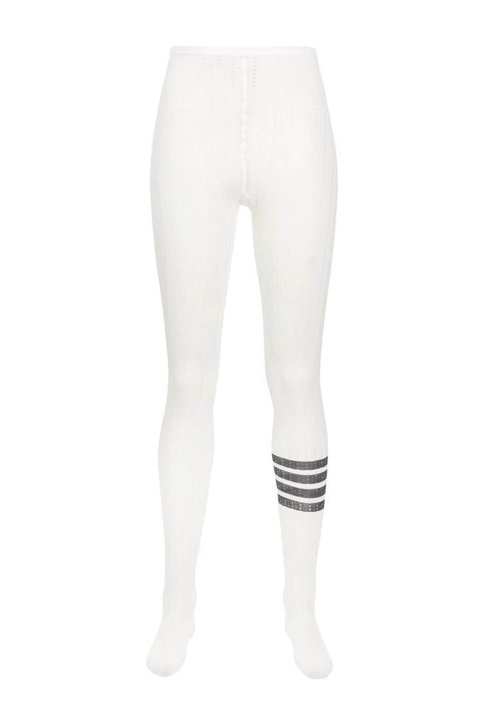 商品Thom Browne|POINTELLE MERINO WOOL 4BAR TIGHTS,价格¥2317,第1张图片