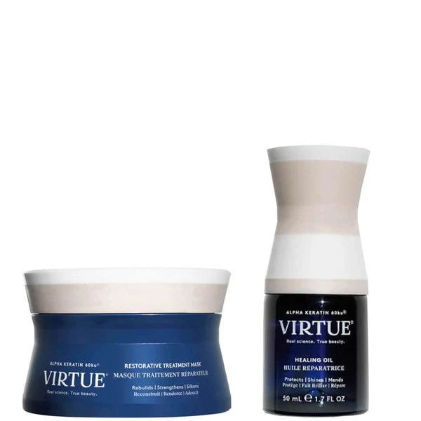 商品VIRTUE|VIRTUE Keratin Healing Mask and Oil Bundle,价格¥914,第1张图片