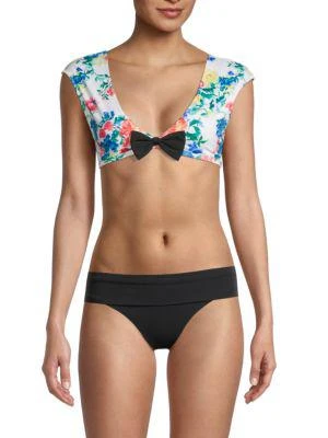 商品CAROLINE CONSTAS|Gale Floral Bikini Top,价格¥159,第1张图片